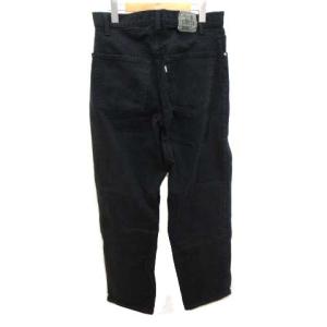 Levi's SilverTab BAGGY 90s ブラックデニム パンツ ジーンズ ジップ コットン 32 L 黒 ブラック C032915
