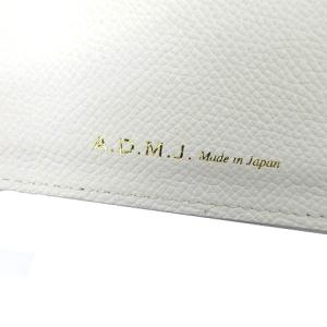 A.D.M.J. 20AW スリムウォレット LOVE ハラコ レオパード ベージュ 20WS06007