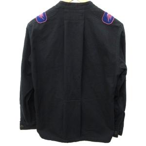 NEIGHBORHOOD 17SS LINES C-Shirt ミリタリー シャツ ジャケット バンドカラー ブラック L