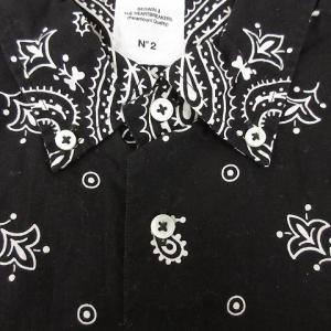 BEDWIN＆THE HEARTBREAKERS ペイズリー 総柄 半袖シャツ