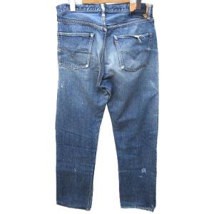 Levi's 60S 501 BIGE タイプ物 デニム パンツ オリジナル ヴィンテージ 足長R Vステッチ 6刻印 W33 青 ブルー