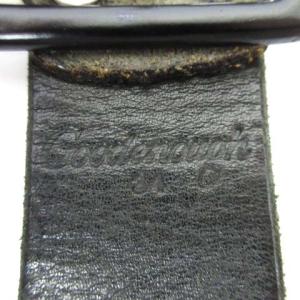 Goodenough ベルト ピンバックル レザー ビジュー スタッズ 金具 ダークグレー