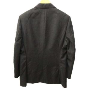 HERMES スーツ セットアップ シングル 3B サイドベンツ 国内正規 千鳥チェック 大きいサイズ XL 茶