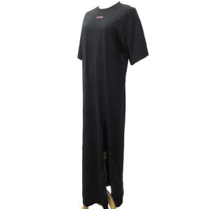 MSGM ロングロゴTシャツワンピース XS ブラック