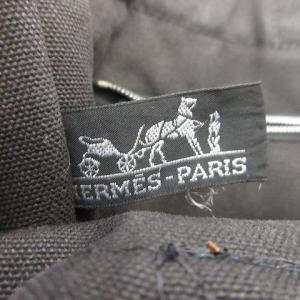 HERMES フールトゥMM キャンバストートバッグ ブラック