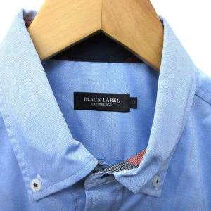 BLACK LABEL CRESTBRIDGE 19SS K061315 シャツ 半袖 オックスフォード ボタンダウン 裏チェック L ブルー 