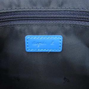 agnes b. ショルダーバッグ ミニ ポシェット 合皮 エナメル ブルー RRR K062202