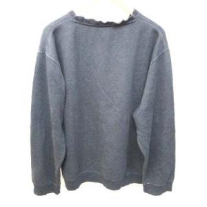 STUSSY ロゴ刺繍スウェットトレーナー チャコールグレー