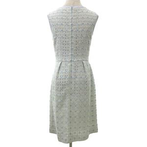 M'S GRACY 膝丈ノースリーブレースワンピース ライトブルー