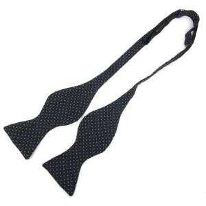 ETRO AA ボウタイ 蝶ネクタイ シルク ドット アジャスター 紺 ネイビー RRR C070423