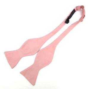 ETRO AA ボウタイ 蝶ネクタイ シルク 無地 アジャスター ピンク RRR C070424