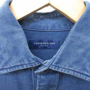 TOMORROWLAND 19SS 80/2 インディゴカラーシャツ S ブルー