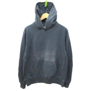 パーカー プルオーバー スペシャル加工 USED加工 コットン 大きいサイズ XL 紺 ネイビー