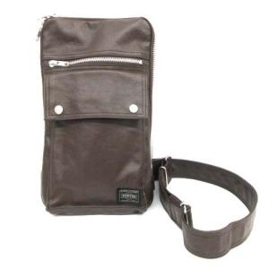 FREE STYLE 707-06127 ボディバッグ ラウンドファスナー ブラウン