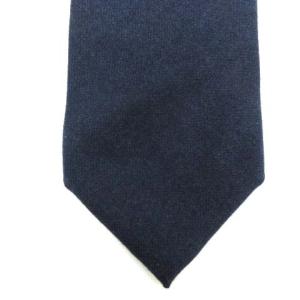 Loro Piana レギュラータイ ネクタイ ビジネス カシミヤ100％ 紺 ネイビー