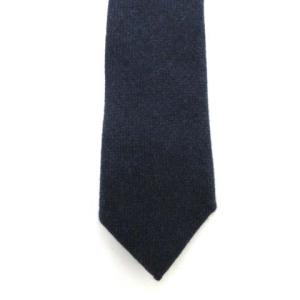 Loro Piana レギュラータイ ネクタイ ビジネス カシミヤ100％ 紺 ネイビー