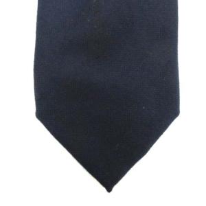 Loro Piana レギュラータイ ネクタイ ビジネス カシミヤ100％ 紺 ネイビー