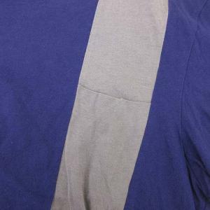 BOTTEGA VENETA 胸ポケットラインTシャツ 46 グレー ネイビー