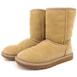 CLASSIC SHORT クラシックショート ブーツ ムートン フラット 23cm ベージュ IBS14 R082223