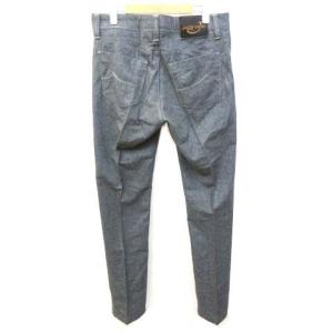 JACOB COHEN パンツ スラックス ハラコパッチ ボタン ハンドメイド 刺繍 ウール 32 L グレー