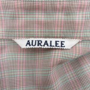 AURALEE 20SS SUPER LIGHT WOOL CHECK SHIRTS A205501LC 4