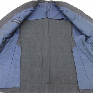 Aquascutum スーツ セットアップ ウィンドウペン  40 ダークグレー 