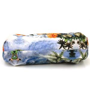 STELLA McCARTNEY トートバッグ ハイビスカスプリント キャンバス オレンジ 