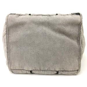DIESEL デニムレザーコンビトートバッグ グレー 