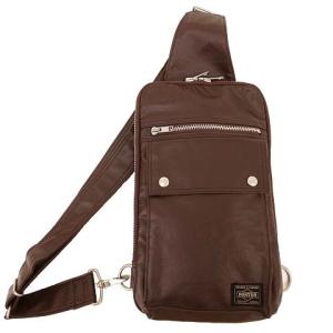 FREE STYLE スリングショルダーバッグ ブラウン