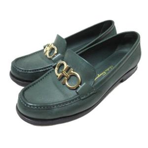 ROLO ガンチーニレザーパンプス 6D グリーン