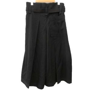 me ISSEY MIYAKE 20AW ベルト付きワイドパンツ ブラック