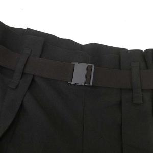 me ISSEY MIYAKE 20AW ベルト付きワイドパンツ ブラック