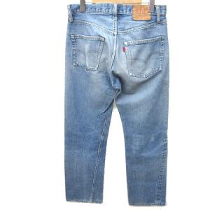 Levi's 70S 501 66後期 デニム パンツ スモールe オリジナル レギュラーストレート パッチ有 赤耳 W30 青 ブルー
