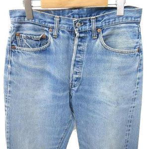 Levi's 70S 501 66後期 デニム パンツ スモールe オリジナル レギュラーストレート パッチ有 赤耳 W30 青 ブルー