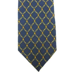 FENDI ロゴシルクネクタイ ネイビー
