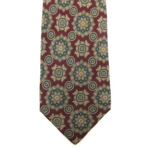 Christian Dior ネクタイ レギュラータイ 総柄 シルク エンジ グリーン