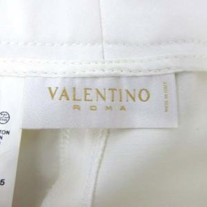 VALENTINO 国内正規 スラックスパンツ ストレッチ コットン 42 M ホワイト C100116