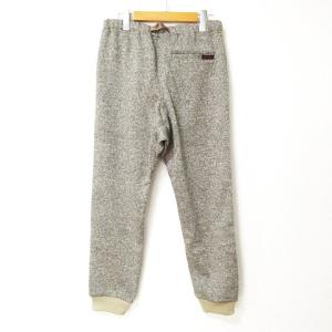 GRAMiCCi 美品 ボンディング ニット フリース ナロー リブパンツ スラックス GUP-18F016 アウトドア ジップフライ グレー