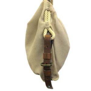 HENRY BEGUELIN トートバッグ シボ レザー ベージュ