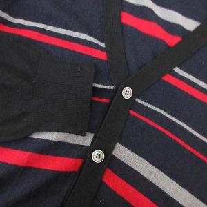 UNDERCOVERISM カーディガン ウール 切替 Vネック ボーダー 3 マルチカラー IBO16  R101620