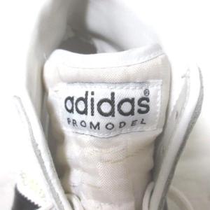 adidas 592251 スニーカー ハイカット レザー プロモデル スリーストライプ 27cm ホワイト