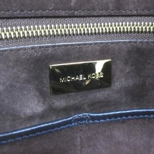 MICHAEL KORS レザーボストンバッグ ネイビー 