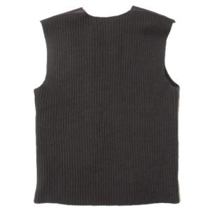 Neil Barrett ムートン ニット ベスト プルオーバー バージンウール Vネック ブラウン M