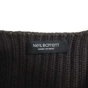 Neil Barrett ムートン ニット ベスト プルオーバー バージンウール Vネック ブラウン M