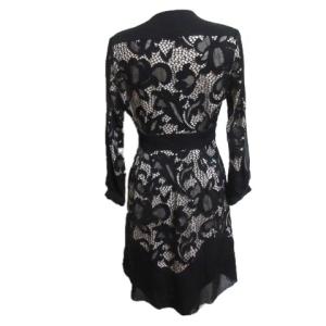 DIANE von FURSTENBERG ひざ丈レースワンピース 2 ブラック