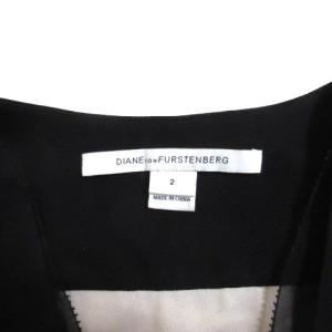 DIANE von FURSTENBERG ひざ丈レースワンピース 2 ブラック