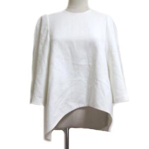 ENFOLD 18SS  ダブルクロス1ベルスリーブプルオーバーカットソー 36 ホワイト