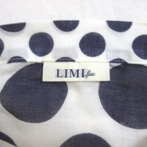 LIMI feu ブラウス 長袖 リネン混 S ブルー ホワイト