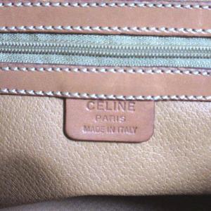 CELINE オールド マカダムハンドバッグ ベージュ