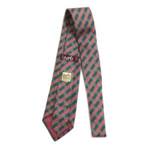 HERMES ネクタイ レギュラータイ シルク 総柄 マルチカラー